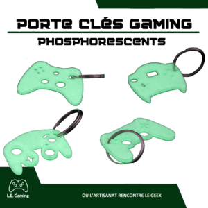 Porte-Clés Manette phosphorescent